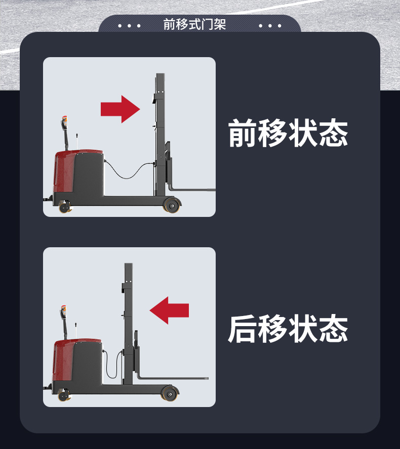 揚(yáng)子推高車(chē) CQD-J前移式全電動(dòng)堆高車(chē)(圖5)